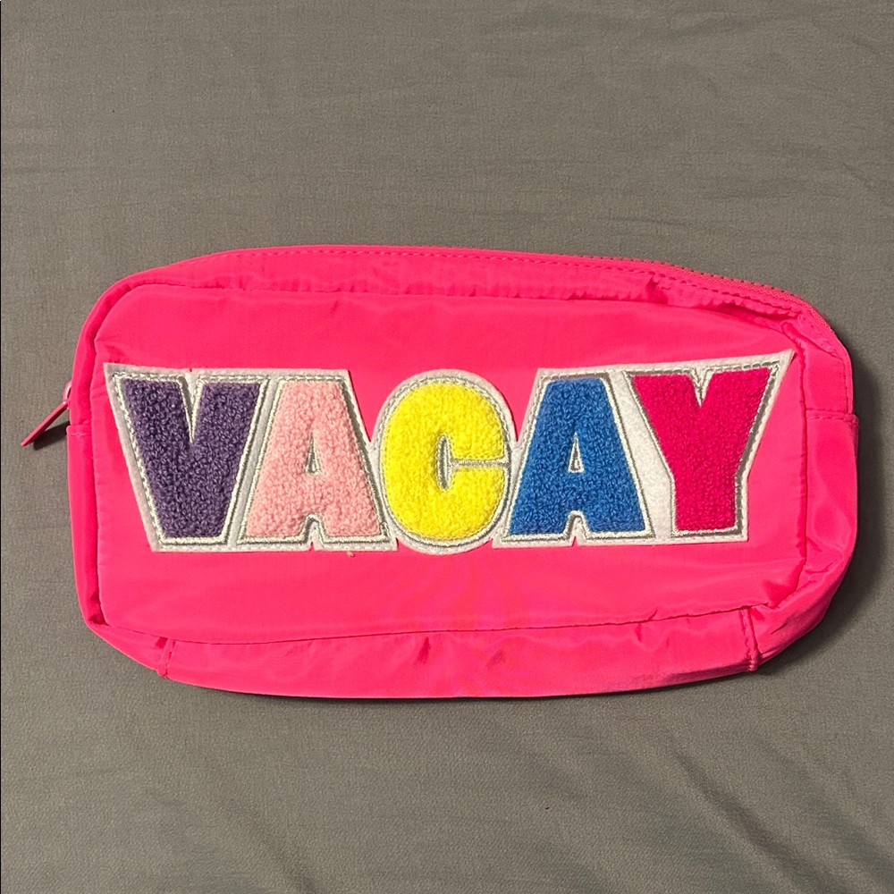 Hot Pink 'VACAY' Zip Pouch - Women's Travel Bag